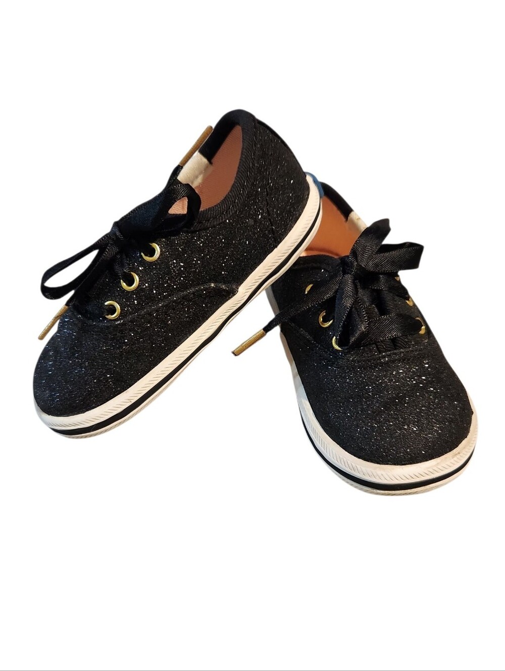 Kate Spade X Keds Black‎ Glitter Crib Sneakers Baby ✨